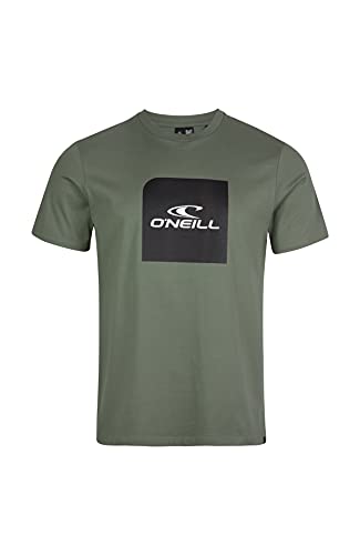 O'NEILL Cube Shortsleeve T-Shirt, Casual Logo Camiseta, Hombre, 6198 Agave Green, L