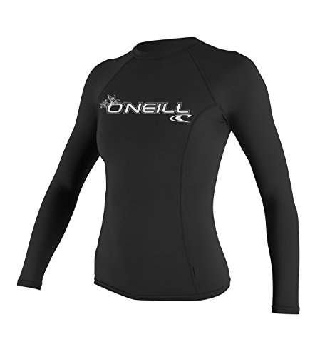 O'Neill - Traje de Neopreno para Mujer (Manga Larga), Camiseta básica de Manga Larga para Mujer, Mujer, Color Negro, tamaño Large