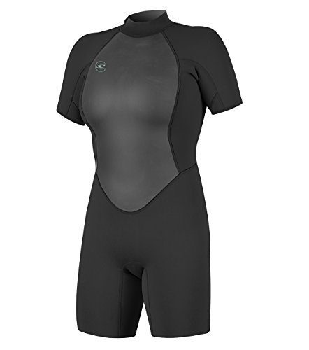 O'Neill Wetsuits Reactor II Back Zip Spring Traje húmedo, Mujer, Negro, Size US 8