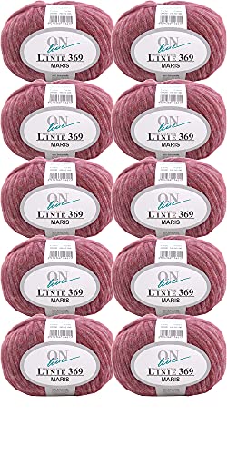 Online Linie 369 Maris - Ovillo de lana merino (500 g, 10 ovillos de 50 g), color 08, grosor de aguja de 7-8 mm, extrafino para punto o ganchillo