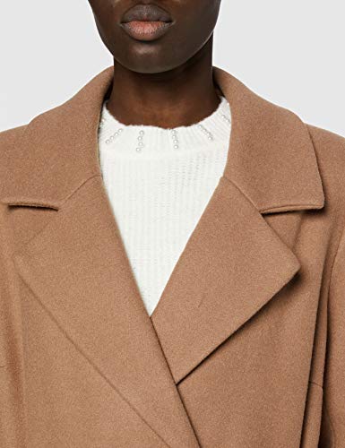 ONLY Carmakoma Cartina Wool Wrap Coat Otw Abrigo de Lana, marrón Claro, M para Mujer
