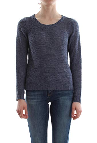 Only onlGEENA XO L/S PULLOVER KNT NOOS, Suéter para Mujer, Azul (Vintage Indigo), XL