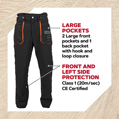 Oregon Yukon Pantalones de Protección Anticorte Clase 1 para Motosierra, Talla L (EU 50-52) (295435/L)