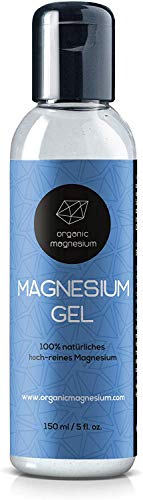 Organic Magnesium - Gel de magnesio Zechstein, 150 ml, 100 % natural y puro, perfecto para deportes y relajación muscular, gel líquido ultrapuro y de alta concentración