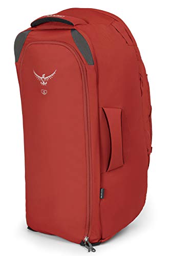Osprey Farpoint 70 Men's Travel Pack with 13L Detachable Daypack - Jasper Red (M/L)