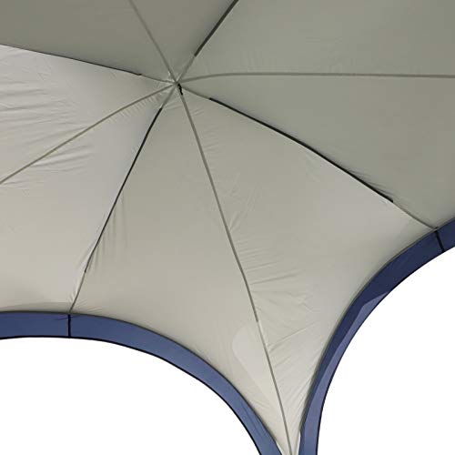 Outsunny - Carpa Tienda de Fiesta Gazebo 3.5x3.5m Toldo Abierto para Eventos Camping Impermeable Protección UV