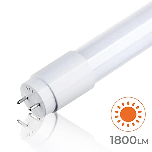 Pack 10x Tubo LED 120cm, 18w. Color Blanco Frio (6500K). Standard T8 G13. 1800 lumenes. Cebador incluido.