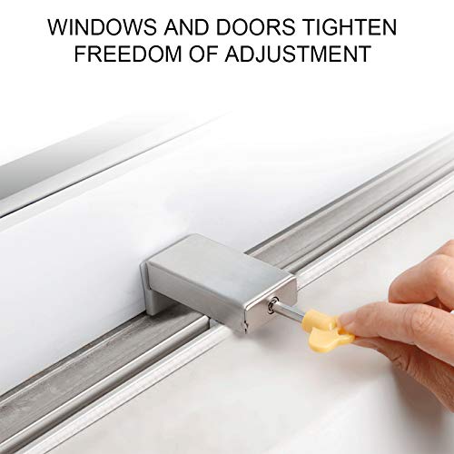 Pack de 2 cerraduras correderas para ventanas,bloqueo de seguridad para marco de puerta de aleación de aluminio con llave,seguridad para niños antirrobo