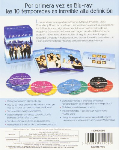 Pack Friends Temporada 1-10 Colección Completa Blu-Ray [Blu-ray]