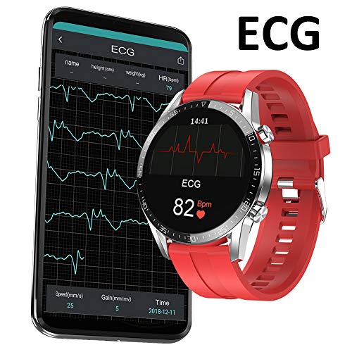 Padgene Smartwatch Deportivo, Reloj Inteligente Impermeable IP68, con Monitor de Sueño, Ritmo Cardíaco, Podómetro, Llamadas Bluetooth, Notificación de Mensaje para Android e iOS