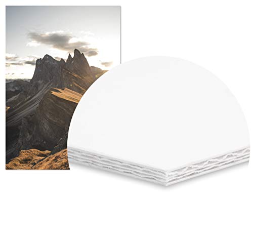 Panorama Cuadro Enmarcado Montaña Seceda en Italia 70x100cm - Impreso en Papel Rígido Cuadro con Marco - Cuadros Modernos Decoración Salón - Cuadros para Dormitorio
