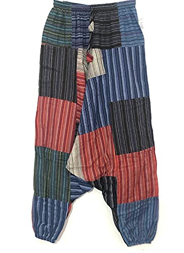 Pantalones Bombacho Hippie Multicolor (S/M)