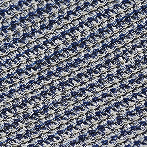 PAT Europe B.V. Hummelladen - Alfombra para tienda de campaña (metal, con ojales), color gris, azul, 300x500