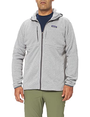 Patagonia M's LW Better Sweater Hoody Sudadera, Feather Grey, M para Hombre