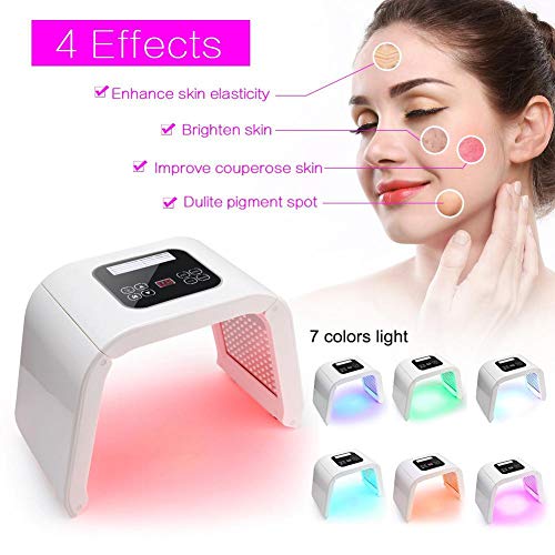 Pdt 7 Color Led Fotodinámico Máquina De Terapia De De Arrugas, Cuidado Facial Antienvejecimiento, Blanqueamiento Fototerapia Led Facial Profesional
