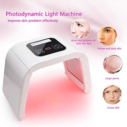 Pdt 7 Color Led Fotodinámico Máquina De Terapia De De Arrugas, Cuidado Facial Antienvejecimiento, Blanqueamiento Fototerapia Led Facial Profesional