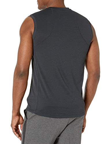 Peak Velocity - Camiseta Vxe sin mangas de secado rápido para hombre, distintos cortes, Negro Heather, US S (EU S)