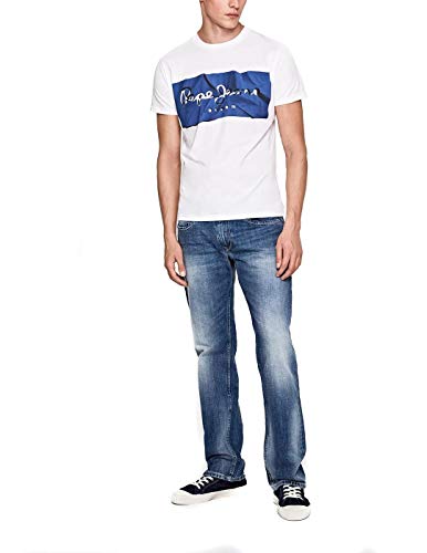 Pepe Jeans RAURY Camiseta, Azul (Blue 551), Medium para Hombre