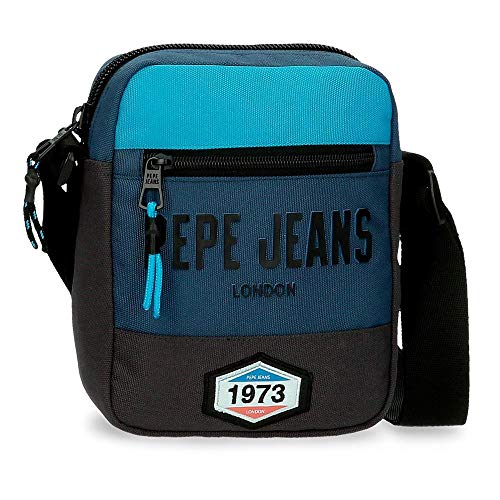Pepe Jeans Skyler Bandolera Azul 17x21x7 cms Poliéster