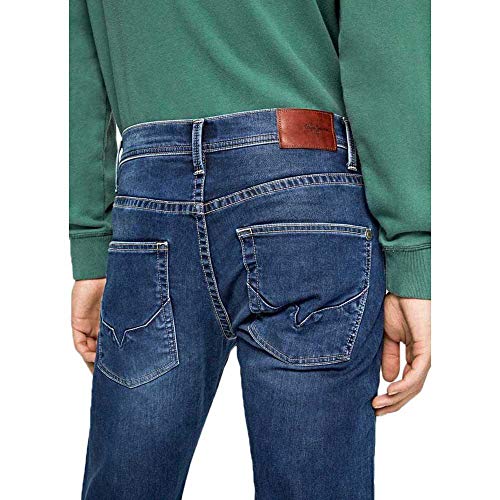 Pepe Jeans Track-Regular fit Short, Azul, W28 para Hombre
