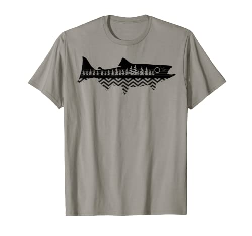 Pesca al aire libre de la naturaleza de la vendimia - pesc Camiseta