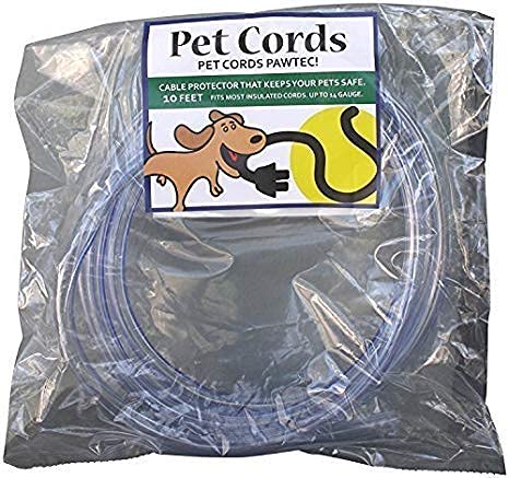 PetCords Protector de cable para perros y gatos, protege a tus mascotas de morder cables aislados de hasta 3 metros, sin aroma, inodoro
