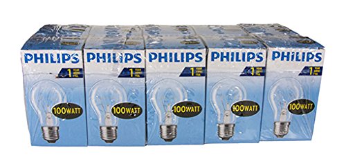 Philips Bombilla E27, 70 W, Claro, 100 Watt, 10
