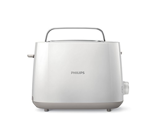Philips Daily HD2581/00 -Tostador 830 W, Doble Ranura, Color Blanco