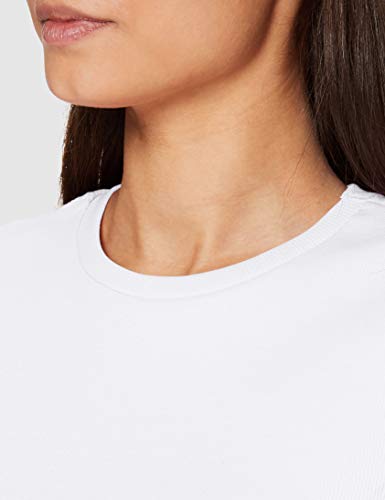 PIECES Pcanna LS Top Noos BC Camiseta, Blanco Brillante, L para Mujer