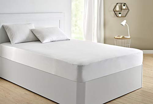 Pikolin Home - Protector de colchón 100% algodón de punto extra suave con membrana impermeable y transpirable Smartseal®