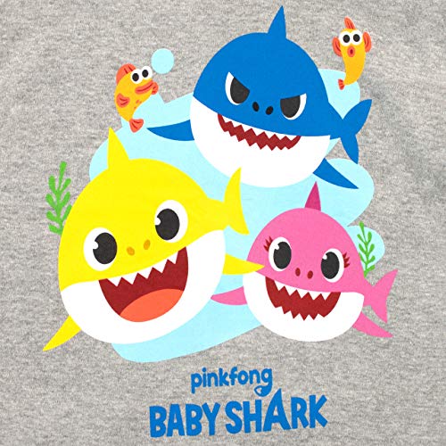 Pinkfong Camiseta de Manga Corta para niños Baby Shark Gris 2-3 Años