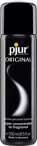 pjur ORIGINAL - Lubricante de silicona Premium - lubricación duradera sin pegarse - cunde mucho y es adecuado para preservativos (250ml)