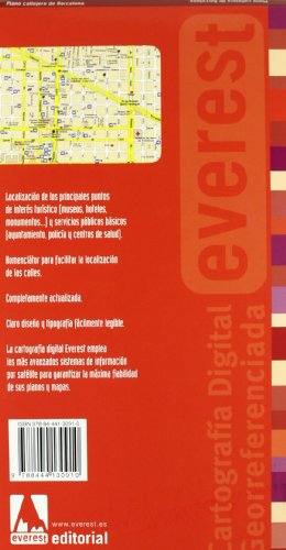 Plano callejero de Barcelona con plano del metro.: Escala 1:15000 (Planos callejeros / serie roja)