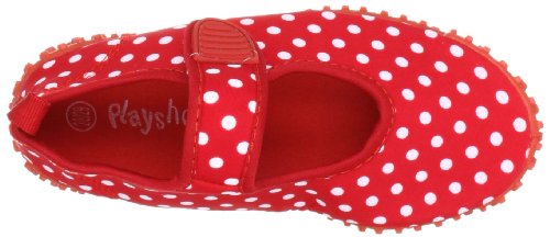 Playshoes Zapatillas de Playa con protección UV Puntos, Zapatos de Agua Niñas, Rojo (Rot 8), 20/21 EU