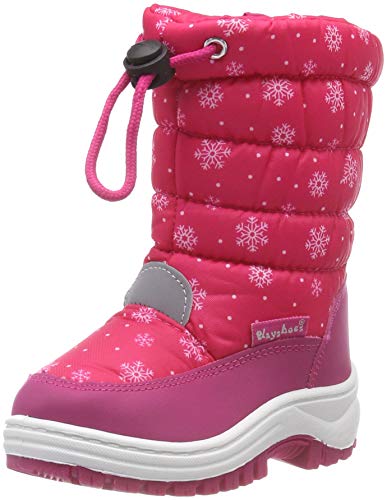 Playshoes Zapatos de Invierno Copo de Nieve, Botas Unisex niños, Rosa (Pink 18), 20/21 EU