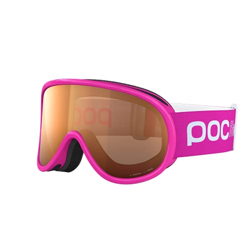 POC POCito Retina Máscaras Nieve, Unisex niños, Rosa (Fluorescent Pink), One Size