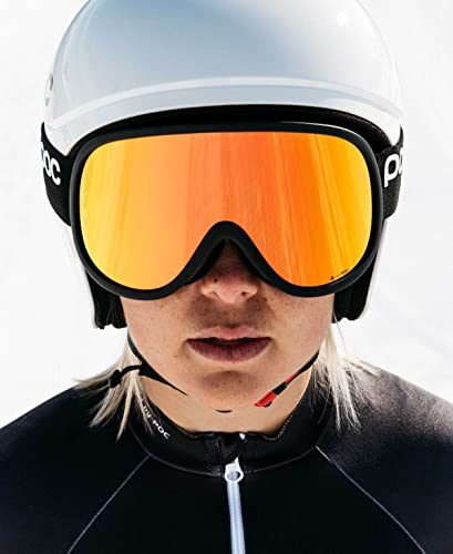 POC Retina Clarity Gafas de esquí, Adultos Unisex, Uranium Black/Spektris Orange, Talla única