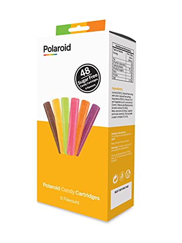 Polaroid Candy Play - Juego de 48 bolígrafos para impresora y cartuchos Polaroid Candy (8 fresas, naranja, limón, Apple, Grape, Cola)