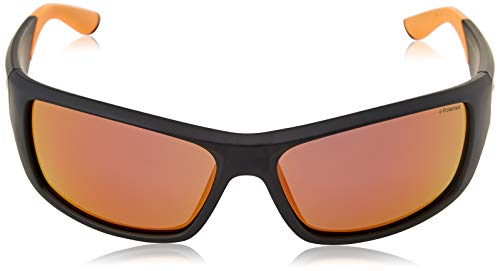 Polaroid PLD 7013/s Sunglasses, Negro (CAX/OZ BLK Ornge FL), 63 para Hombre