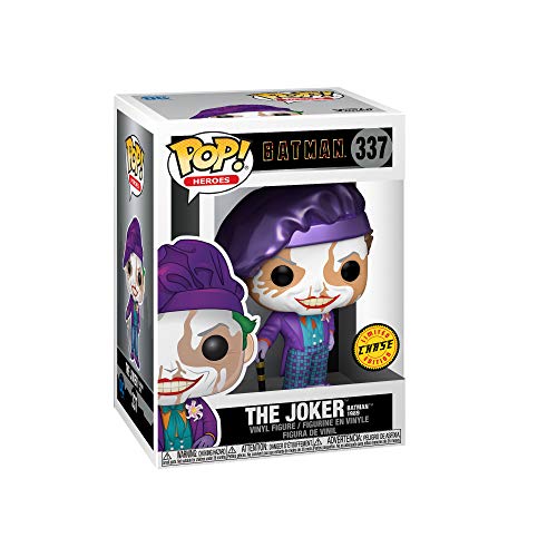 Pop! Heroes:Batman 1989 -Joker w/Hat. Chase!! This Pop! Figure Comes with a 1 in 6 Chance of Receiving The Special Addition Alternative Rare Chase Version