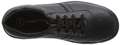 Portwest FW14, Calzado de protección de piel para hombre S1P, color negro, talla 42 EU (8 UK)