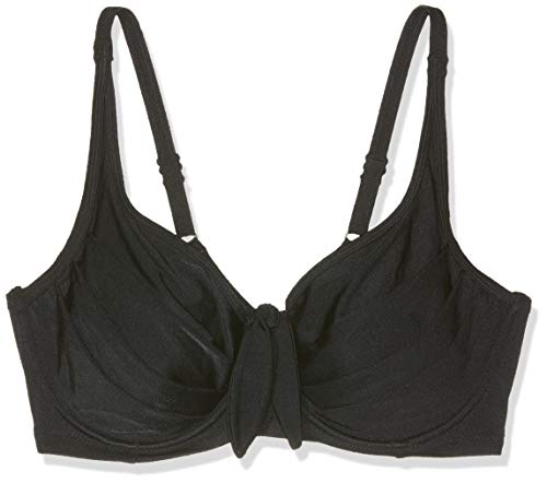 Pour Moi? Azure Underwired Lined Non Padded Top Parte de Arriba de Bikini, Negro (Black Black), 100L (Talla del Fabricante: 38HH) para Mujer