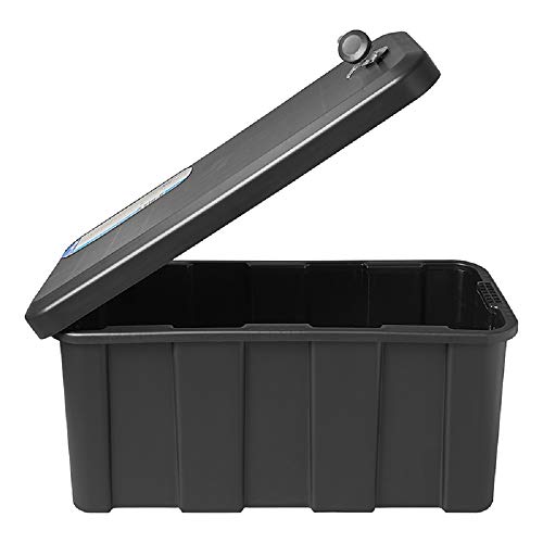 ProPlus Caja de almacenamiento de plástico para remolque, con 25 litros de capacidad y unas medidas de 565 x 245 x 290 mm, incluye llave M-S