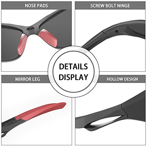 ProudDemon - Gafas de sol deportivas polarizadas para hombres UV400 para mujeres actividades al aire libre