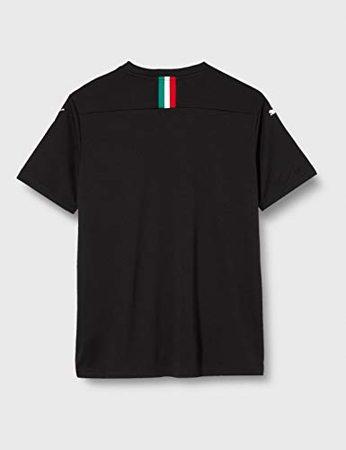 Puma AC Milan Kinder Replica Camiseta de Manga Corta, Unisex niños, Negro Black/Tango Red, 164
