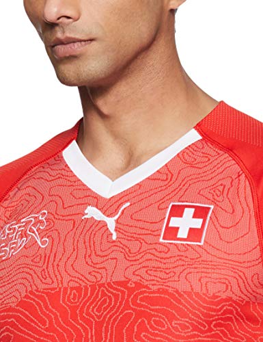 PUMA Camiseta de la Selección de Suiza, Hombre, Rojo, L
