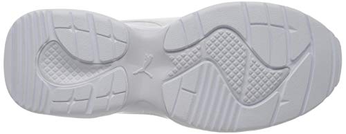 PUMA Cilia Mode, Zapatillas Bajas Mujer, Blanco (White/Silver), 42 EU