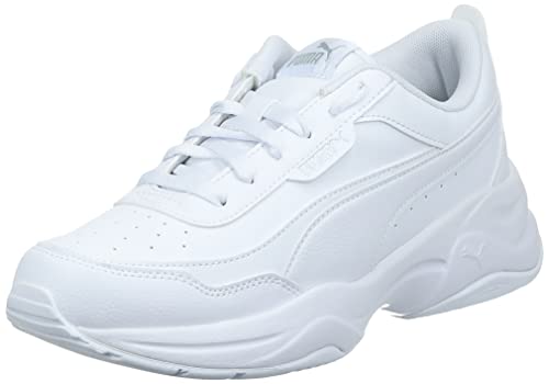 PUMA Cilia Mode, Zapatillas Bajas Mujer, Blanco (White/Silver), 42 EU