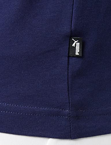 PUMA Essentials SS M tee Camiseta de Manga Corta, Hombre, Azul (Peacoat), S