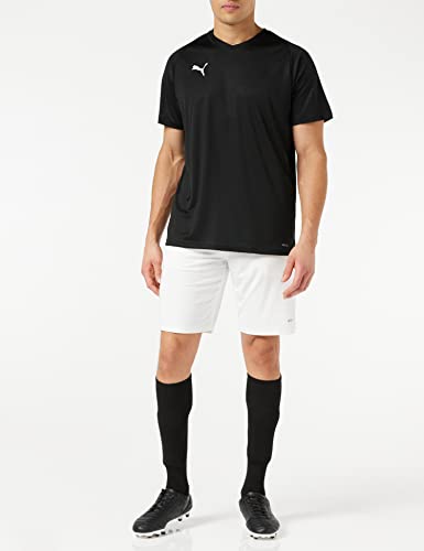 Puma Liga Core H Camiseta de Manga Corta, Hombre, Negro/Blanco Black White, L